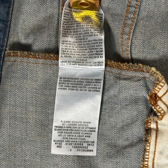 Levi Strauss & Co. Men's XL Light Wash Denim Trucker Jacket XL 100% Cotton Blue - Picture 7 of 8